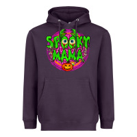 Plum Spooky Mama Heavyweight Hoodie - BundleAndBundleShop