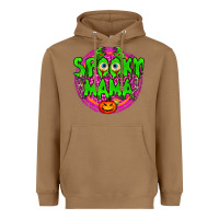 Toasted Coconut Spooky Mama Heavyweight Hoodie - BundleAndBundleShop