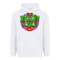 White Spooky Mama Heavyweight Hoodie - BundleAndBundleShop