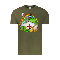 Vintage Olive nurse  st patricks Vintage Tee - AdoDesignShop