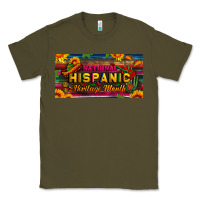 Army Green national hispanic heritage month license plate Classic Tee - BundleAndBundleShop