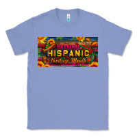 Colony Blue national hispanic heritage month license plate Classic Tee - BundleAndBundleShop