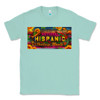 Seafoam national hispanic heritage month license plate Classic Tee - BundleAndBundleShop