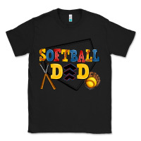 Black softball dad Classic Tee - AdoDesignShop
