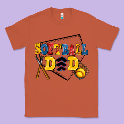 Softball Dad Classic Tee Designed By Adodesignshop