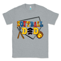 Heather Grey softball dad Classic Tee - AdoDesignShop