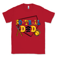 Red softball dad Classic Tee - AdoDesignShop