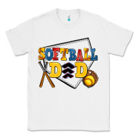 White softball dad Classic Tee - AdoDesignShop