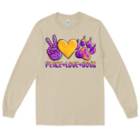 Mushroom peace love dogs Long Sleeve Tee - AdoDesignShop