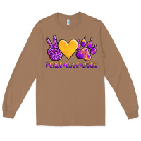Toasted Coconut peace love dogs Long Sleeve Tee - AdoDesignShop