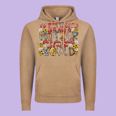 Mother World Vintage Hoodie Designed By Racoondesign