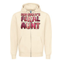 Sandshell somebodys feral aunt Zipper Hoodie - MaliasSmallBusiness