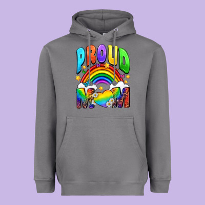 Western Proud Mom Heavyweight Hoodie Designed By Bundleandbundleshop