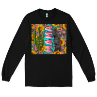 Black western mama with baby bear Long Sleeve Tee - Artiststas