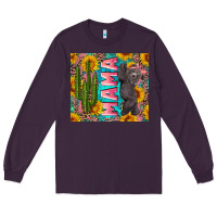 Plum western mama with baby bear Long Sleeve Tee - Artiststas
