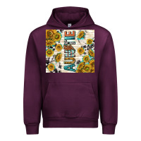 Mauve Wine auntie with lightning bolt Urban Hoodie - TumblerDesignByShophia