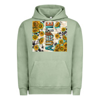 Pigment Oil Green auntie with lightning bolt Urban Hoodie - TumblerDesignByShophia