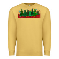 Antique Gold christmas trees libbey glass Premium Sweatshirt - BundleAndBundleShop