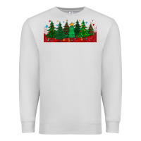 Dove Grey christmas trees libbey glass Premium Sweatshirt - BundleAndBundleShop