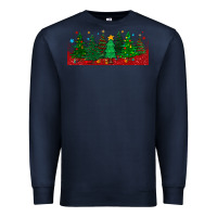 Navy christmas trees libbey glass Premium Sweatshirt - BundleAndBundleShop