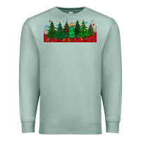 Seafoam christmas trees libbey glass Premium Sweatshirt - BundleAndBundleShop