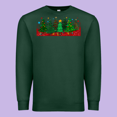 Christmas Trees Libbey Glass Premium Sweatshirt Designed By Bundleandbundleshop