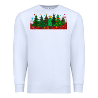 White christmas trees libbey glass Premium Sweatshirt - BundleAndBundleShop