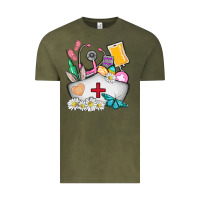 Vintage Olive nurse  easter Vintage Tee - AdoDesignShop