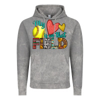 Cloud Rock my heart is on that field softball Vintage Hoodie - HRA Design Shop
