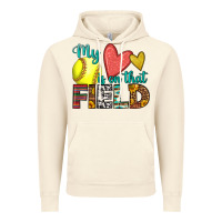 Vintage Artic my heart is on that field softball Vintage Hoodie - HRA Design Shop