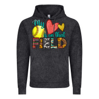 My Heart Is On That Field Softball Vintage Hoodie | Teevron