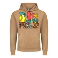 Vintage Camel my heart is on that field softball Vintage Hoodie - HRA Design Shop