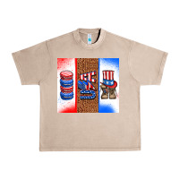 French Oak usa macaroon and boots Urban Heavy Tee - AdoDesignShop