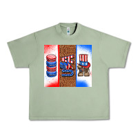 Oil Green usa macaroon and boots Urban Heavy Tee - AdoDesignShop
