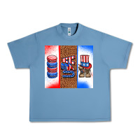 Pebble Blue usa macaroon and boots Urban Heavy Tee - AdoDesignShop