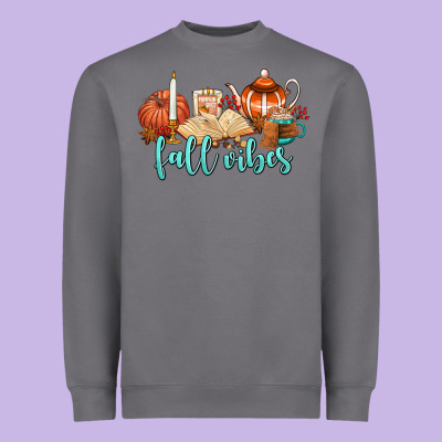 Fall Vibes Heavyweight Sweatshirt Designed By Adodesignshop