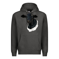 Charcoal Heather dorper sheep Premium Hoodie - RanaPortraitStore