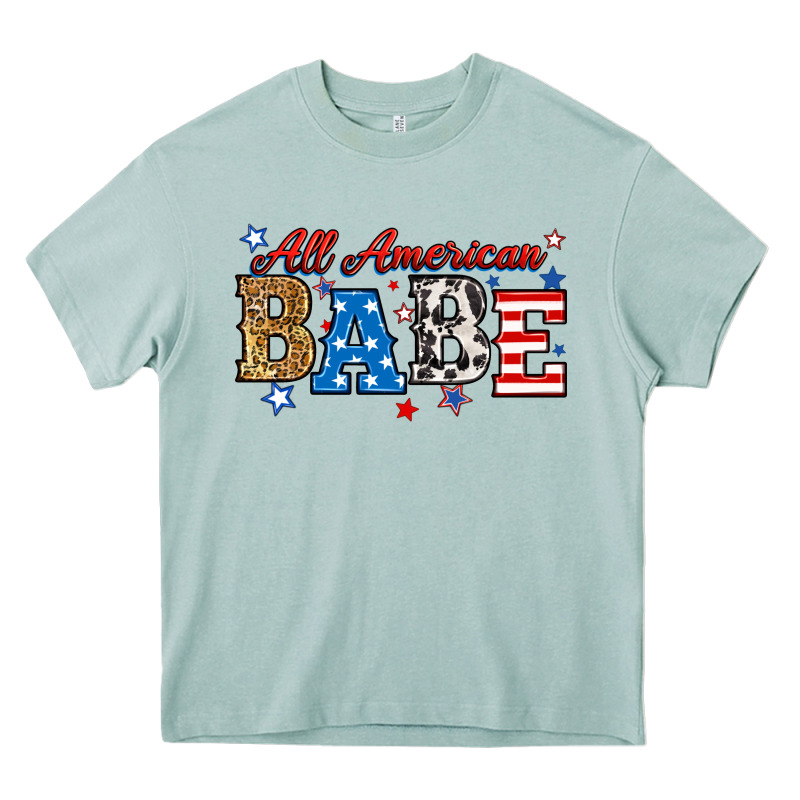 All American Babe Heavy Core Tee by RanaPortraitStore | Teevron