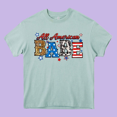 Heavy Core Tee all american babe