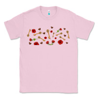 Bubblegum Pink rosses and keys Classic Tee - AdoDesignShop