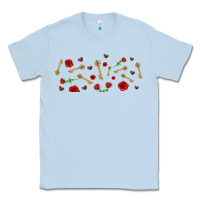 Dusty Blue rosses and keys Classic Tee - AdoDesignShop
