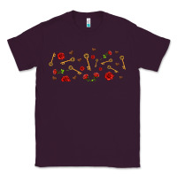 Plum rosses and keys Classic Tee - AdoDesignShop
