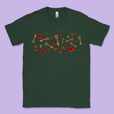Rosses And Keys Classic Tee Designed By Adodesignshop