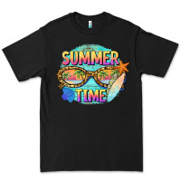 Black summer time sunset glasses Premium Tee - BarkalooDesign