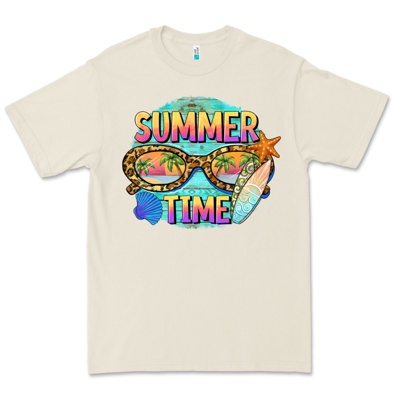 Summer Time Sunset Glasses Premium Tee by BarkalooDesign | Teevron