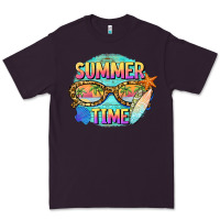 Plum summer time sunset glasses Premium Tee - BarkalooDesign