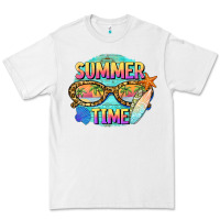 White summer time sunset glasses Premium Tee - BarkalooDesign
