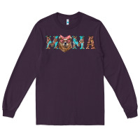 Plum mama with bear Long Sleeve Tee - Artiststas