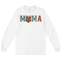 White mama with bear Long Sleeve Tee - Artiststas