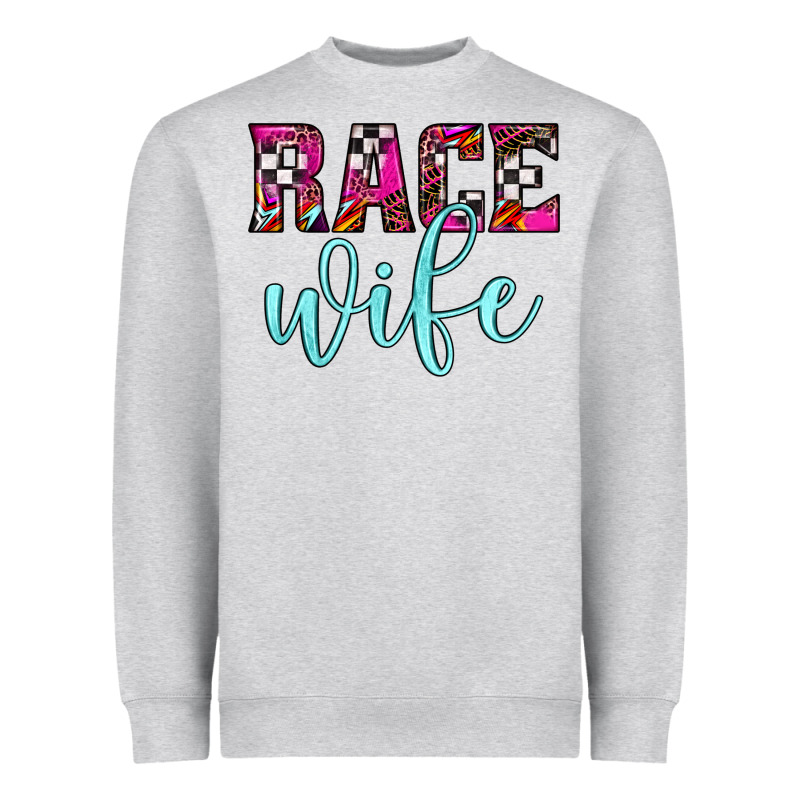Race Wife Heavyweight Sweatshirt by JahusDesignShop | Teevron